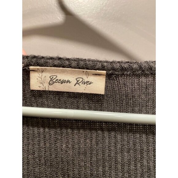 Beeson River Large Charcoal Grey Bell Sleeve Sweater – EUC - Picture 6 of 6